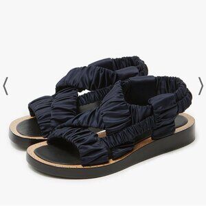 3.1 Phillip Lim Nagano Rouched Sandal Satin Slingback Sandals 7/37